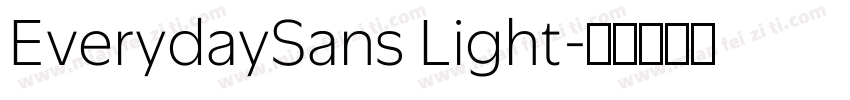 EverydaySans Light字体转换
